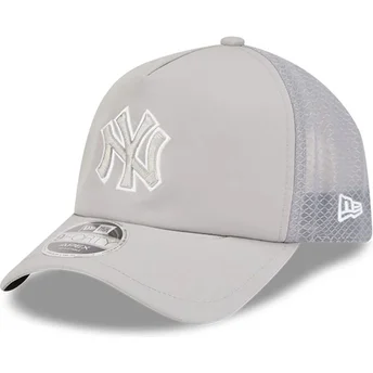 Γκρι trucker καπέλο με γκρι λογότυπο 9FORTY APEX Batting Practice των New York Yankees MLB από New Era
