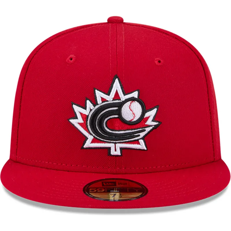 new-era-flat-brim-59fifty-canada-2026-world-baseball-classic-red-fitted-cap