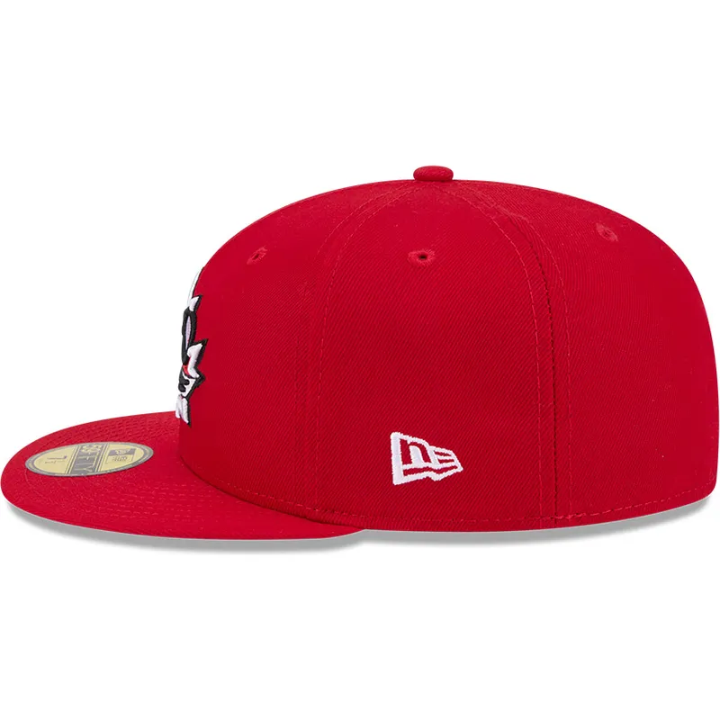 rote-angepasste-59fifty-flachkappe-canada-2026-world-baseball-classic-von-new-era