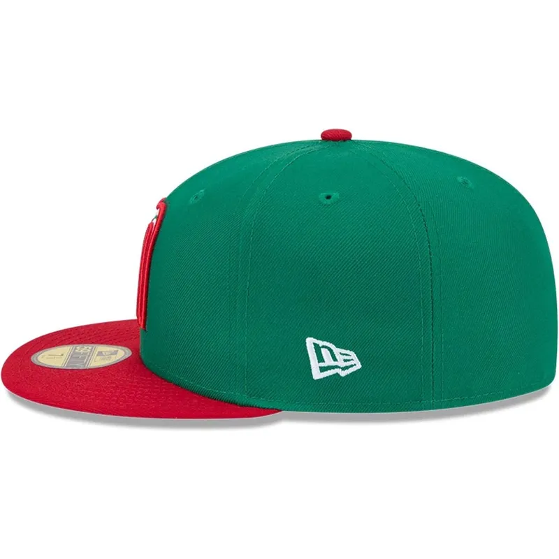 new-era-flat-brim-59fifty-mexico-2026-world-baseball-classic-green-fitted-cap