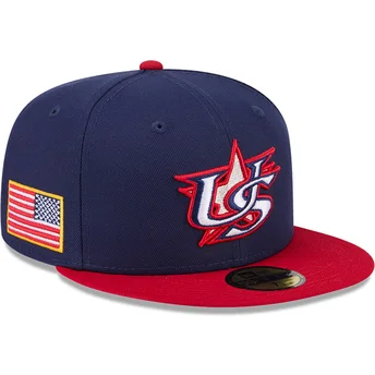 Cap rovná navy blue ajustada 59FIFTY World Baseball Classic New Era
