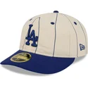 cap-zaoblena-beige-ajustada-59fifty-retro-crown-linen-los-angeles-dodgers-mlb-new-era