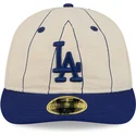 cap-zaoblena-beige-ajustada-59fifty-retro-crown-linen-los-angeles-dodgers-mlb-new-era