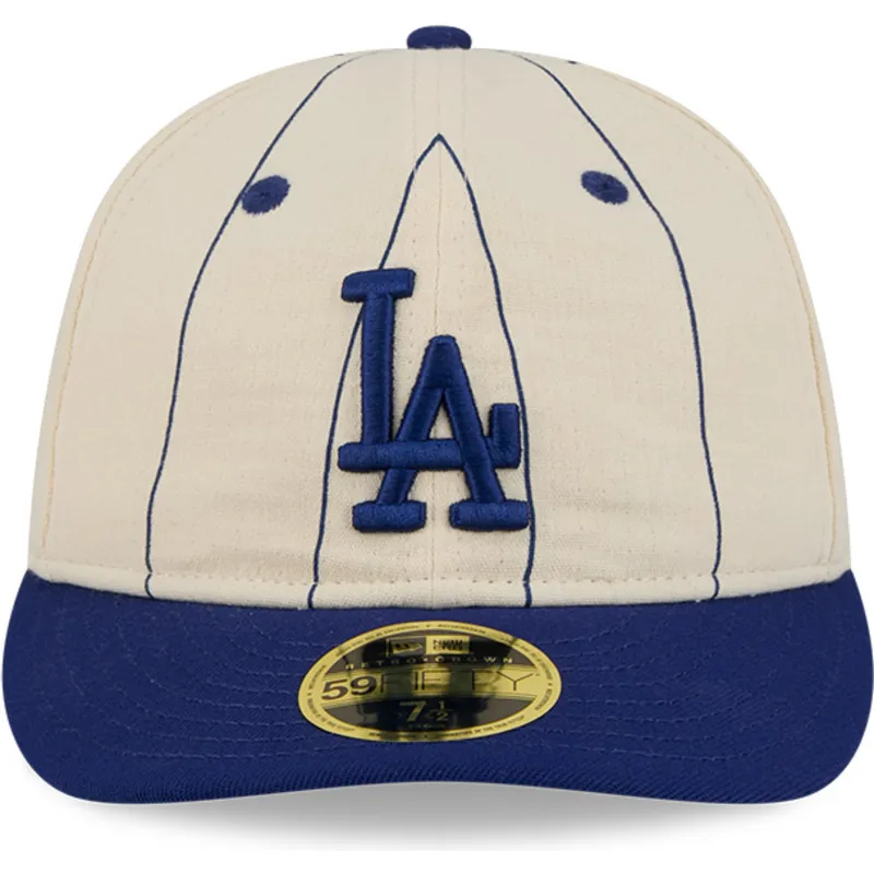 siltovky-zaoblena-bezova-upraveny-59fifty-retro-crown-linen-los-angeles-dodgers-mlb-new-era