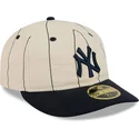 beige-gebogene-angepasste-59fifty-retro-crown-linen-kappe-der-new-york-yankees-mlb-von-new-era