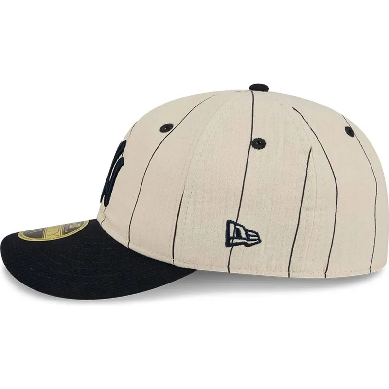 beige-gebogene-angepasste-59fifty-retro-crown-linen-kappe-der-new-york-yankees-mlb-von-new-era