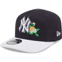 marineblaue-gebogene-snapback-kappe-19twenty-spring-training-der-new-york-yankees-mlb-von-new-era
