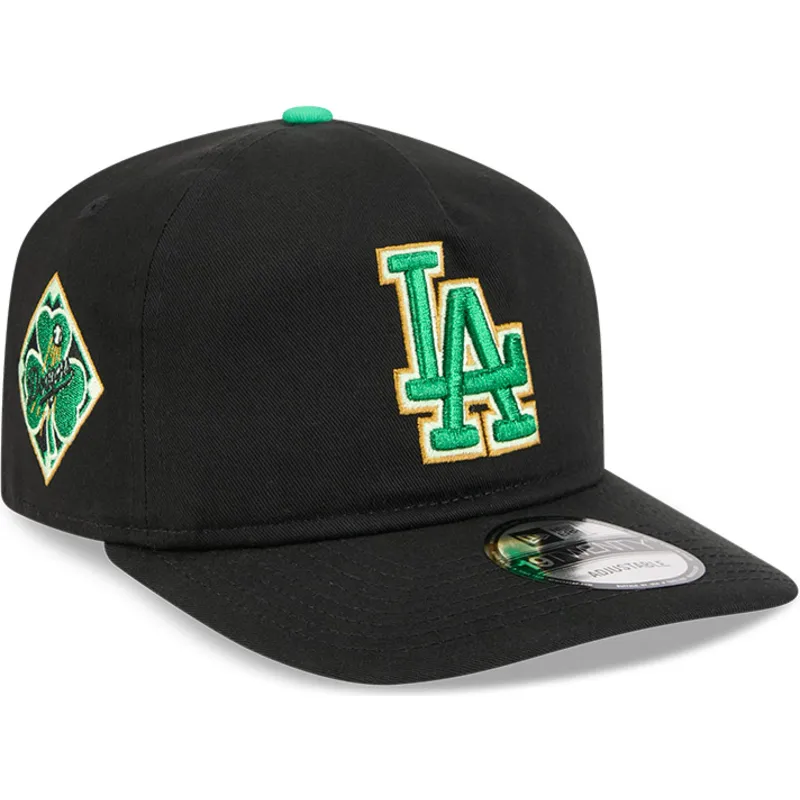 new-era-curved-brim-19twenty-saint-patrick-s-day-los-angeles-dodgers-mlb-black-snapback-cap