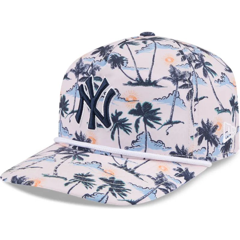 gorra-curva-multicolor-snapback-19twenty-printed-tropical-de-new-york-yankees-mlb-de-new-era