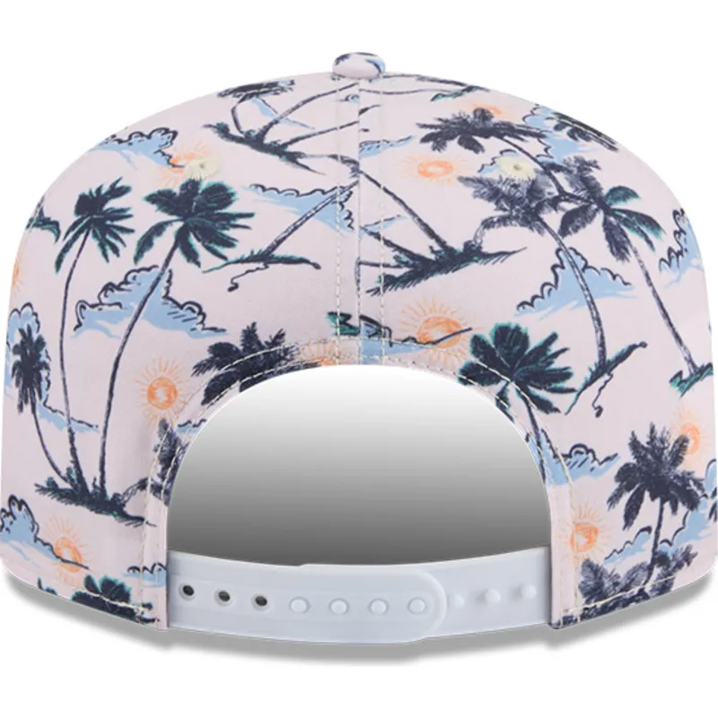 mehrfarbige-gebogene-snapback-kappe-19twenty-printed-tropical-der-new-york-yankees-mlb-von-new-era