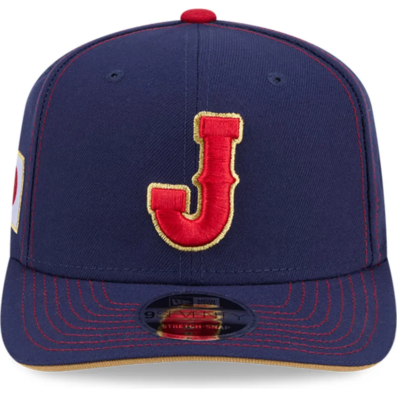 marineblaue-gebogene-snapback-kappe-9seventy-stretch-snap-japan-2026-world-baseball-classic-von-new-era