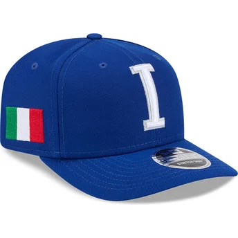 Blaue gebogene Kappe Snapback 9SEVENTY Stretch Snap Italy 2026 World Baseball Classic von New Era