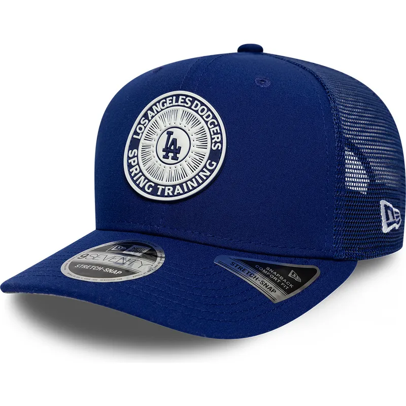 siltovka-zaoblena-modra-snapback-9seventy-stretch-snap-circle-spring-training-los-angeles-dodgers-mlb-new-era