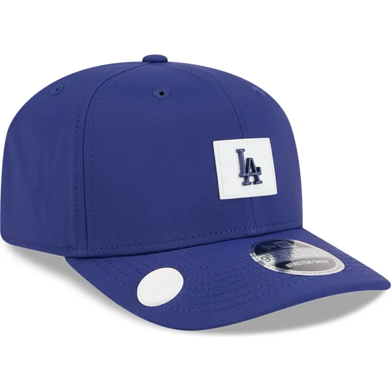 blaue-gebogene-snapback-kappe-9seventy-stretch-snap-clubhouse-der-los-angeles-dodgers-mlb-von-new-era
