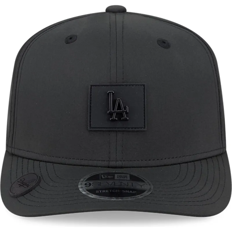 schwarze-gebogene-snapback-kappe-9seventy-stretch-snap-clubhouse-der-los-angeles-dodgers-mlb-von-new-era