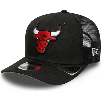 Schwarze Trucker-Kappe 9SEVENTY Stretch Snap Eg Chicago Bulls NBA von New Era