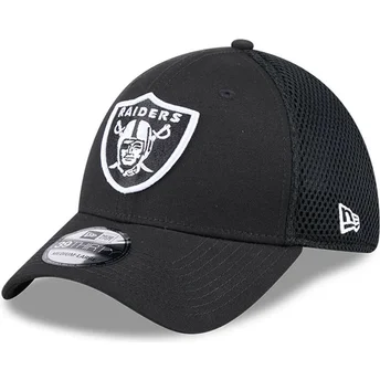 Cap zaoblená black ajustada 39THIRTY Evergreen Neo Las Vegas Raiders NFL New Era