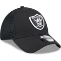 cap-zaoblena-black-ajustada-39thirty-evergreen-neo-las-vegas-raiders-nfl-new-era