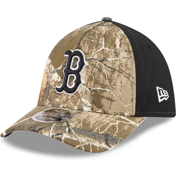 Šiltovky zaoblená kamufláž upravený 39THIRTY M-Crown A Frame Realtree Boston Red Sox MLB New Era