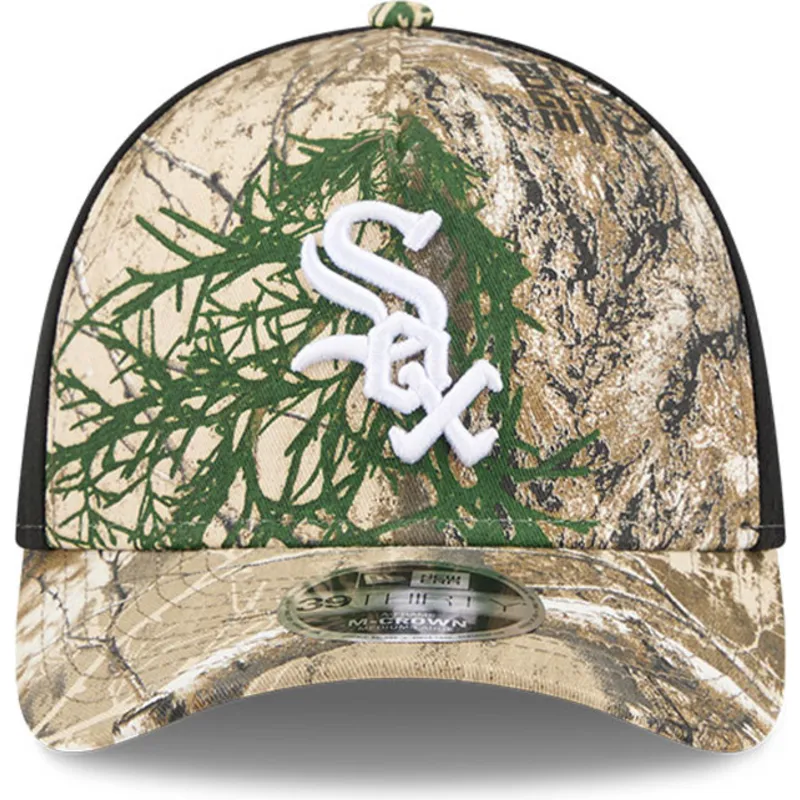 cap-zaoblena-camouflage-ajustada-39thirty-m-crown-a-frame-realtree-chicago-white-sox-mlb-new-era