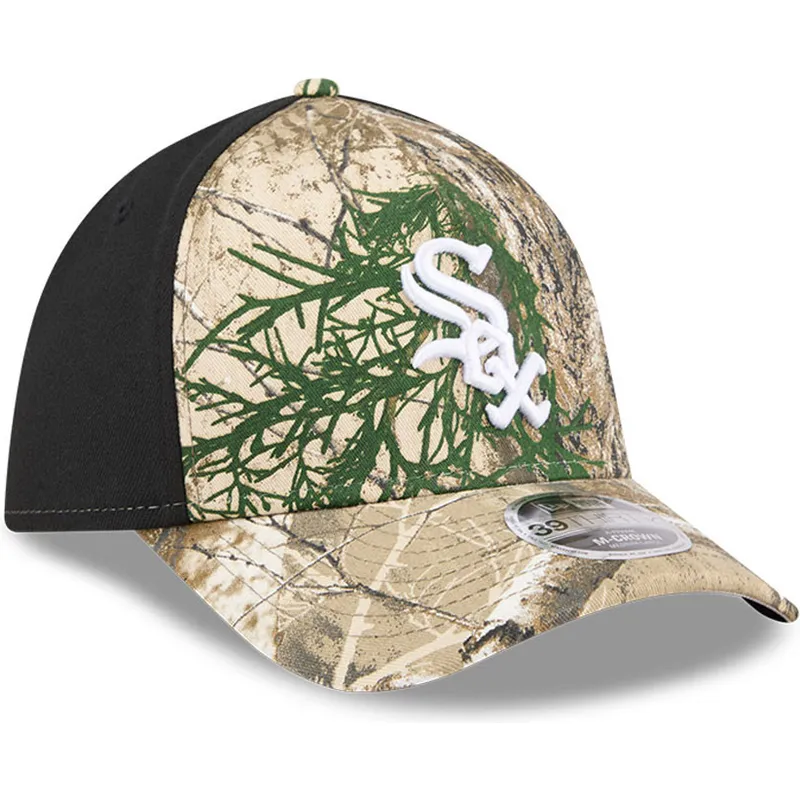cap-zaoblena-camouflage-ajustada-39thirty-m-crown-a-frame-realtree-chicago-white-sox-mlb-new-era