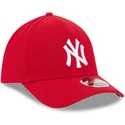 cap-zaoblena-red-ajustada-39thirty-m-crown-a-frame-new-york-yankees-mlb-new-era