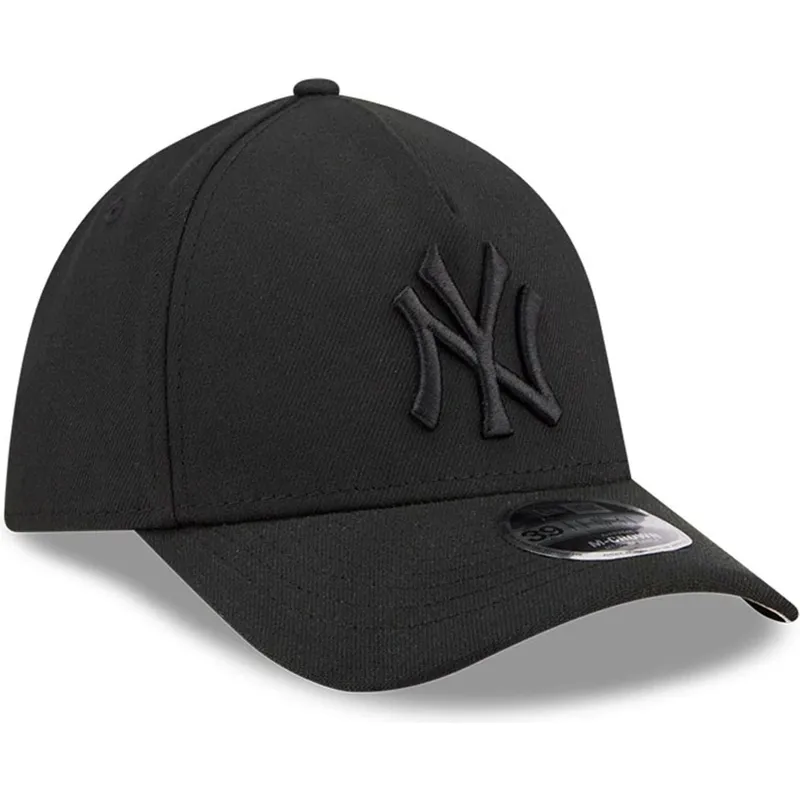 new-era-curved-brim-black-logo-39thirty-m-crown-a-frame-new-york-yankees-mlb-black-fitted-cap