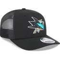 schwarze-trucker-kappe-9seventy-stretch-snap-evergreen-san-jose-sharks-nhl-von-new-era