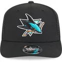 new-era-9seventy-stretch-snap-evergreen-san-jose-sharks-nhl-black-trucker-hat
