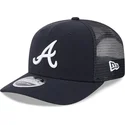 siltovka-zaoblena-tmavomodra-snapback-9seventy-stretch-snap-evergreen-atlanta-braves-mlb-new-era