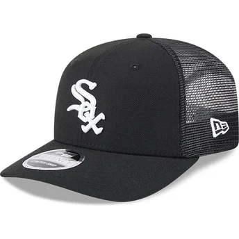 Schwarze Trucker-Kappe 9SEVENTY Stretch Snap Evergreen der Chicago White Sox MLB von New Era