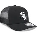 schwarze-trucker-kappe-9seventy-stretch-snap-evergreen-der-chicago-white-sox-mlb-von-new-era