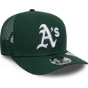 grune-trucker-kappe-9seventy-stretch-snap-evergreen-der-oakland-athletics-mlb-von-new-era