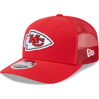 Cap zaoblená red snapback 9SEVENTY Stretch Snap Evergreen Kansas City Chiefs NFL New Era