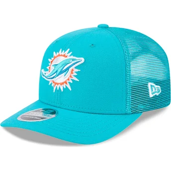 Blaue Trucker-Kappe 9SEVENTY Stretch Snap Evergreen der Miami Dolphins NFL von New Era
