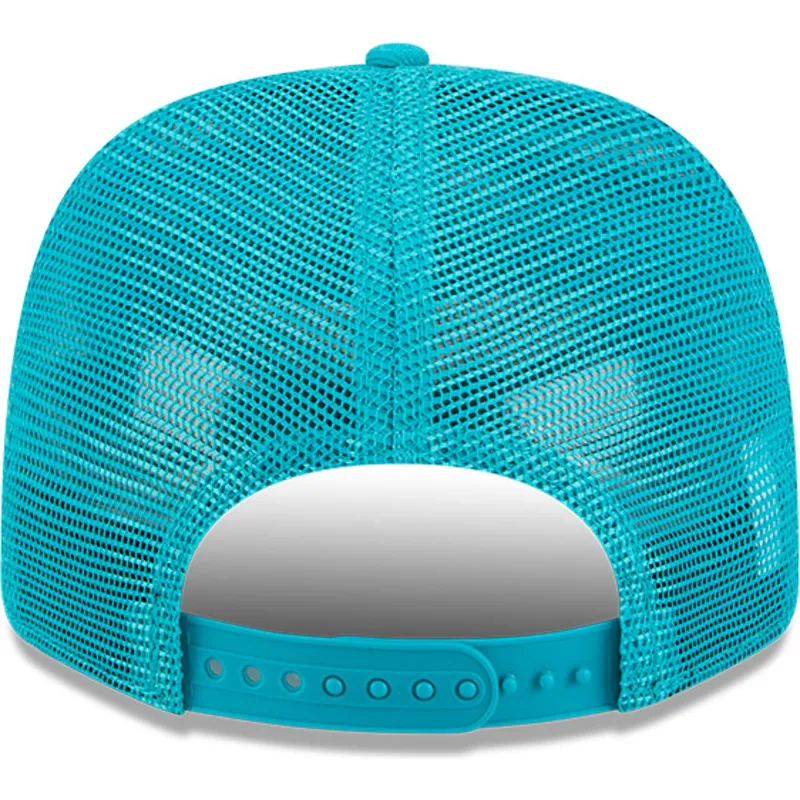 blaue-trucker-kappe-9seventy-stretch-snap-evergreen-der-miami-dolphins-nfl-von-new-era