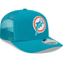 siltovka-zaoblena-modra-snapback-9seventy-stretch-snap-evergreen-helmet-miami-dolphins-nfl-new-era