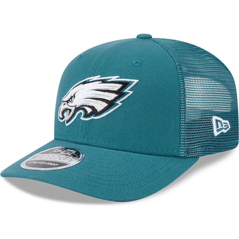 new-era-9seventy-stretch-snap-evergreen-philadelphia-eagles-nfl-green-trucker-hat