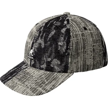 Šiltovky zaoblená čierna nastaviteľný pásik Denim Mashup Black Topstitch Kangol