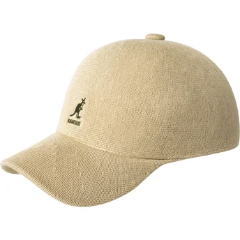 Šiltovka zaoblená béžová nastaviteľný pásik Bamboo Adj Spacecap Kangol