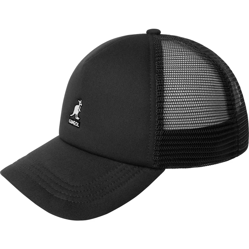 gorra-trucker-negra-kangaroo-de-kangol