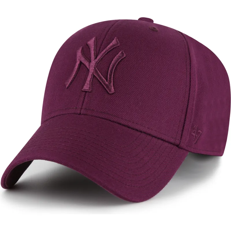 siltovka-zaoblena-cervena-snapback-mvp-new-york-yankees-mlb-47-brand