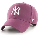 gebogene-weinrote-snapback-kappe-mvp-der-new-york-yankees-mlb-von-47-brand