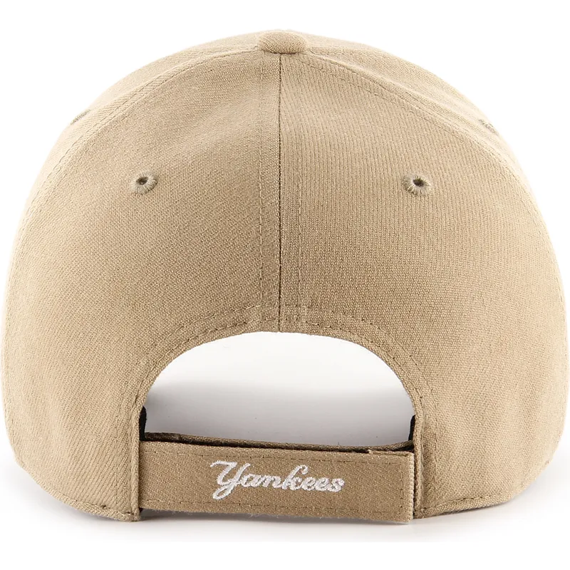 47-brand-curved-brim-mvp-new-york-yankees-mlb-khaki-adjustable-cap