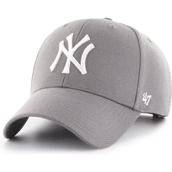 Šiltovky zaoblená sivá snapback MVP New York Yankees MLB 47 Brand