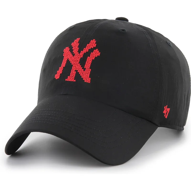 cap-zaoblena-black-adjustable-strap-clean-up-eight-bit-hero-new-york-yankees-mlb-47-brand cap-zaoblena-black-adjustable-strap-clean-up-eight-bit-hero-new-york-yankees-mlb-47-brand