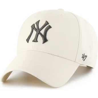 Šiltovka zaoblená béžová snapback MVP New York Yankees MLB 47 Brand