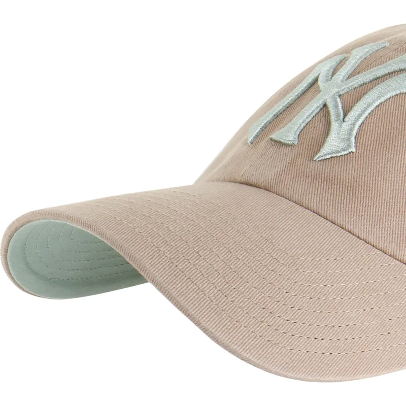 cap-zaoblena-brown-adjustable-strap-clean-up-ballpark-new-york-yankees-mlb-47-brand cap-zaoblena-brown-adjustable-strap-clean-up-ballpark-new-york-yankees-mlb-47-brand