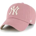 cap-zaoblena-pink-adjustable-strap-clean-up-ballpark-new-york-yankees-mlb-47-brand