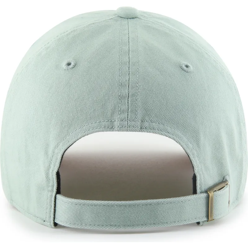 grune-verstellbare-curved-cap-mit-rosa-logo-clean-up-ballpark-der-new-york-yankees-mlb-von-47-brand